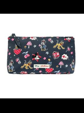 Cath Kidston Black Disney Character Print Cosmetic Pouch